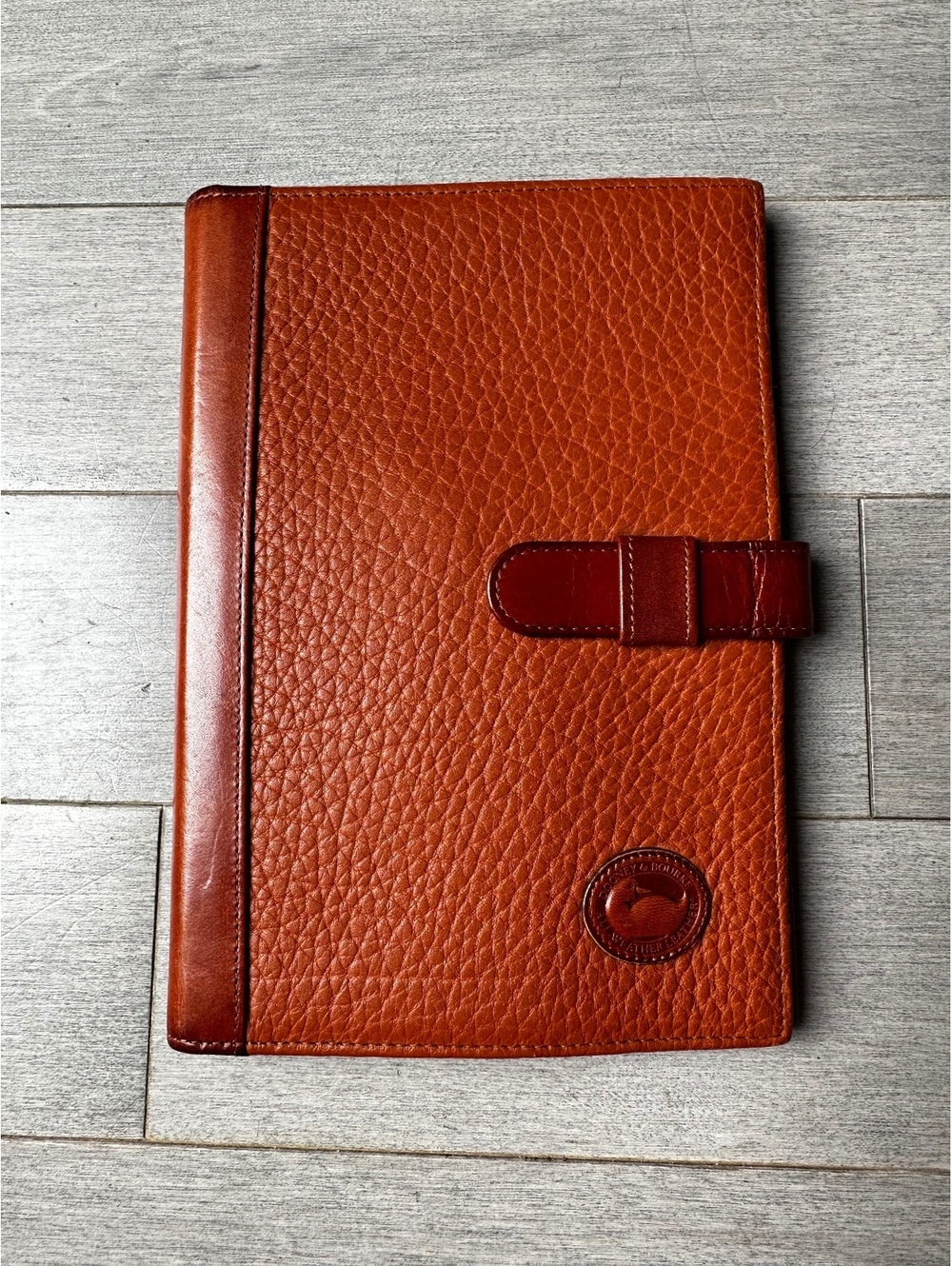 Dooney & Bourke Pebbled Leather Portfolio Folder with Notepad Office School